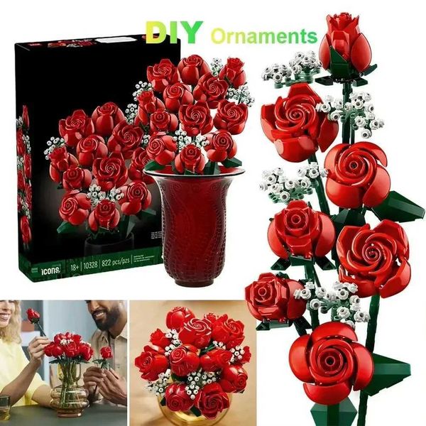 Romantic Wildflower Bouquet Flower 10313 Building Set Home Decoration Building Block Toys Valentines Day Gift for Girlfriend Z250915
