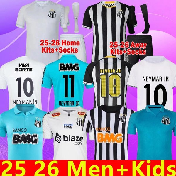 

2012 2013 2025 26 SANTOS NEYMAR JR soccer jerseys retro #10 PELE Felipe Jonatan Kaio Jorge Pinto PATO SANCHEZ Libertadores 25 26 shirts camisa S.F.C. Men football jersey, 25 26 third player