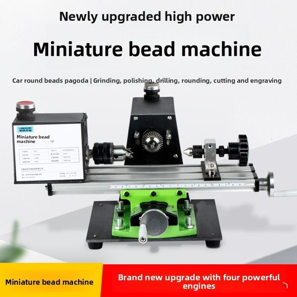 

Buddha Lathe Grinding Polishing Cutting Round Hole Punching Pagoda Wooden Bead hine Mini DIY Woodworking