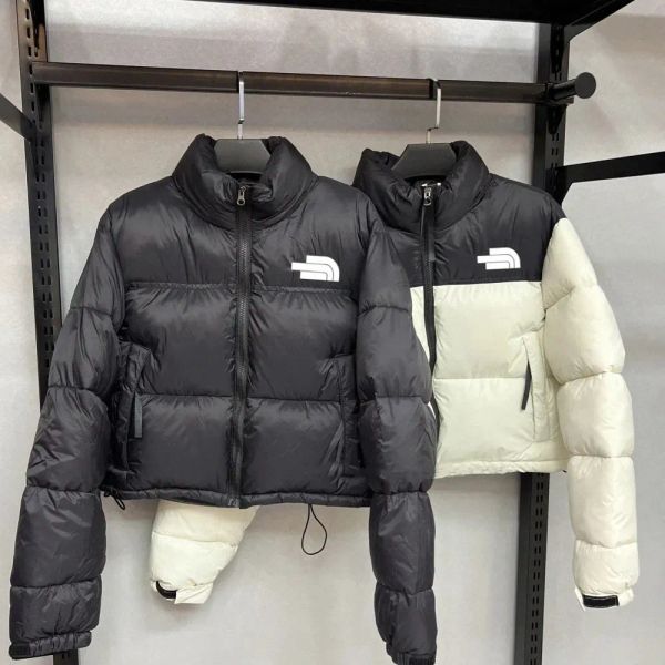 

Winter puffer jacket women norths designer crop short coat white black female clothes high waist quilted down jackets male thick warm cotton overcoat doudoune, Beige