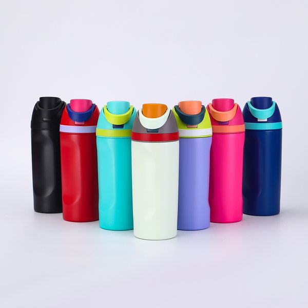 19oz 24oz 32oz Insulated Stainless Steel Tumblers Bottle with Straw for Work Sports Travel and School Water Thermos Cup 3 Size BPA-Free
