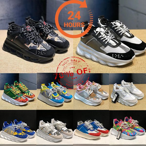 designer shoes chain reaction women sneakers mens Casual Shoes triple black white gold red cherry brown multi color