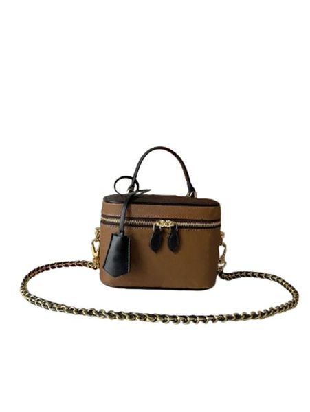 

2025 Luxury Drawstring designer bag fashion women's shoulder bag cylindrical box toiletries handbag crossbody shoulder bag women's leather zipper Totes AAAAA, Aa45165