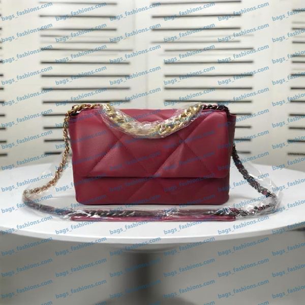 

Luxury Designer Bag Women's Shoulder Bag Fashionable Diamond Pattern Chain Bag Metal Letter Buckle Square Bag High Quality Leather, Color 8