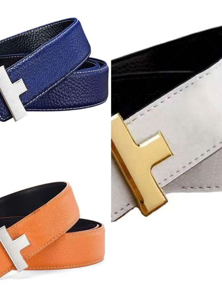 

Elegant Men's Accessory - Durable Leather Buckle Belt with Luxury Gift Packaging, Blue