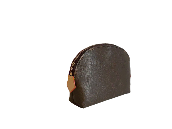

2025 Makeup bag cosmetic bag genuine leather print letter organizer and toiletry designer luxury clutch pouch coin purse for women Wallets AAAAA, Q47515
