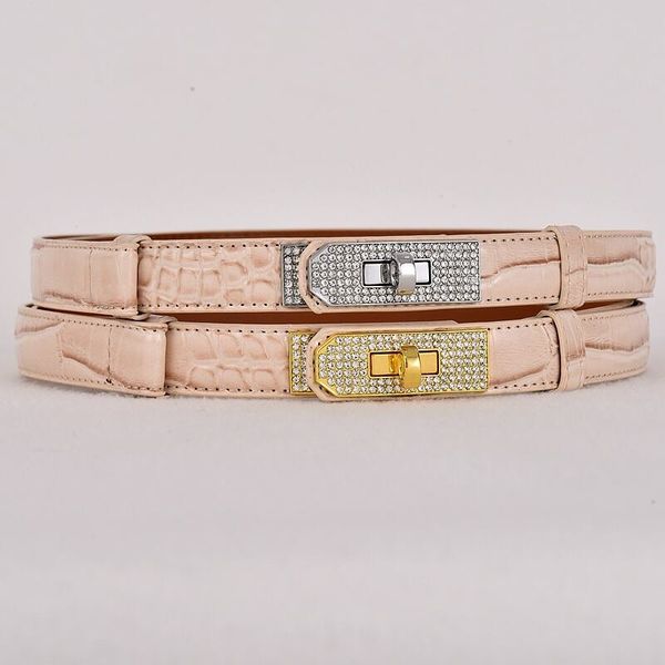 

Ladies' leather belt; thin waist belt; fashionable and high-end belt; a delicate belt that instantly enhances a woman's charm, Style23