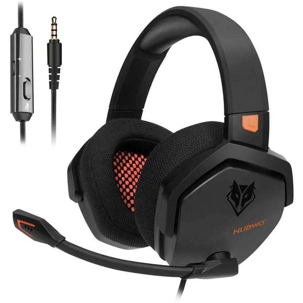 NUBWO N16 Gaming Noise Canceling Mic,Stereo Sound Wired Headphones For Ps5, Ps4, Xbox One, Switch, Pc,Gamer Headset