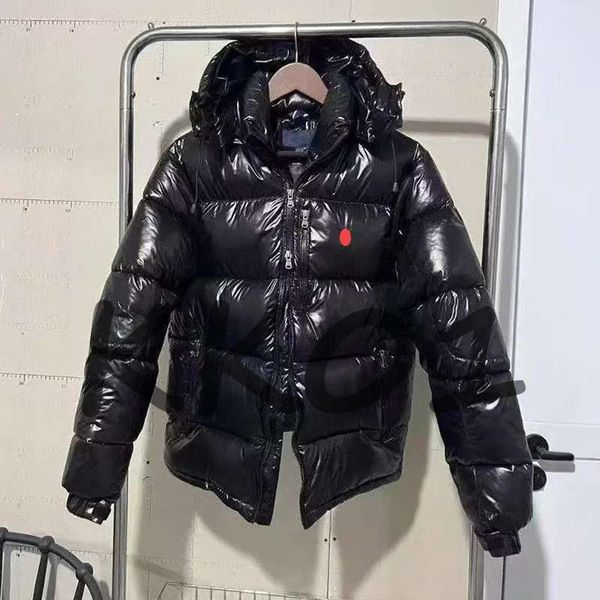 

Classic designer men down cotton jacket chest pony badge winter designer windproof down jacket mens outdoor keep warm, No.6