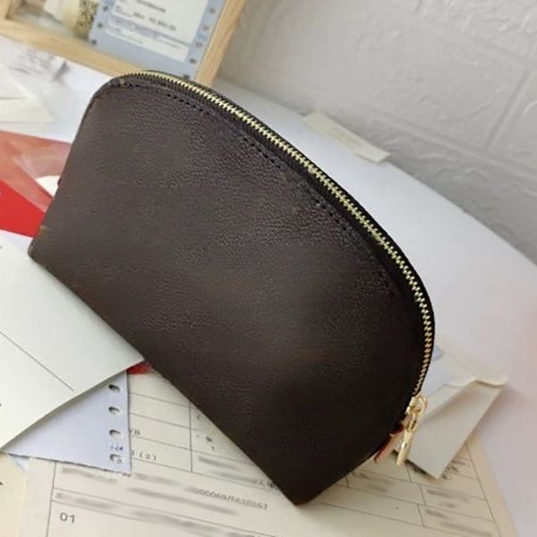 

Luxury Designer Cosmetic Bag - Double Zipper, Unisex (Women/Men) - Travel Toiletry Pouch/Wash Bag, Classic Style - Ideal for Travelling, Ladies' Purses Handbags, L#white grid