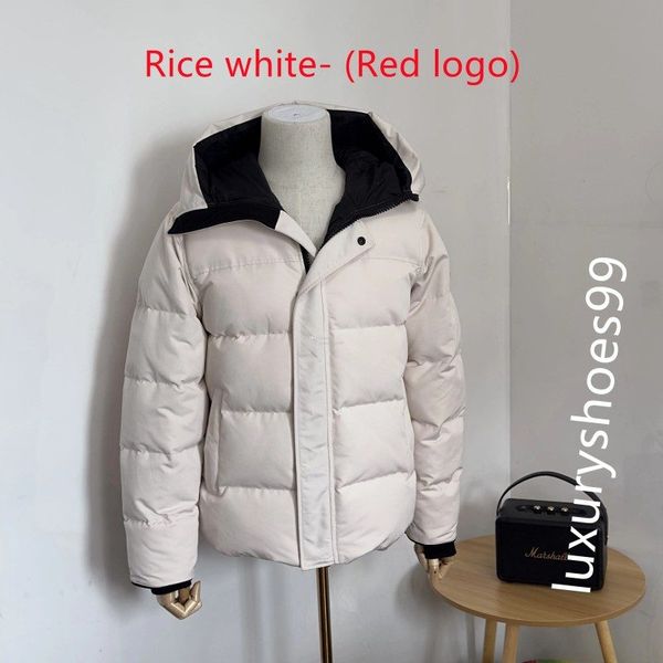 

Mens jas Canadian Down Jackets Outdoor Winter Hooded keep warm down Coat Parka0023, Dark blue- (red logo)