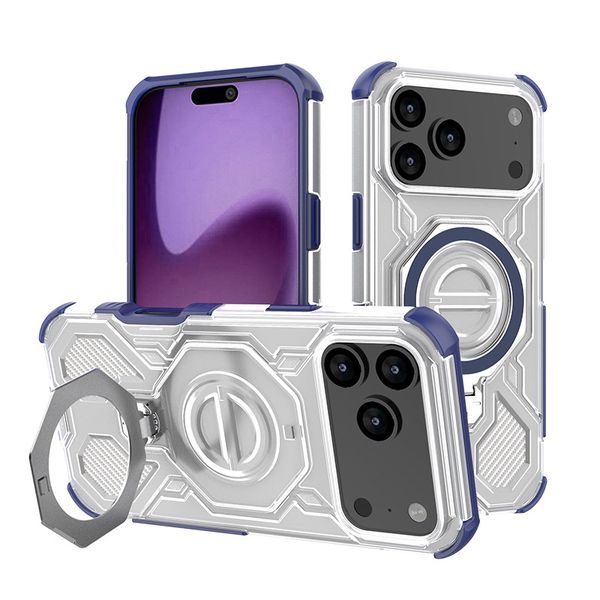 Shockproof Cell Phone Case Air Bag Anti-drop Dirty Resistant Magnetic attraction Kickstand For Apple I phone 17 Pro Max 17 pro