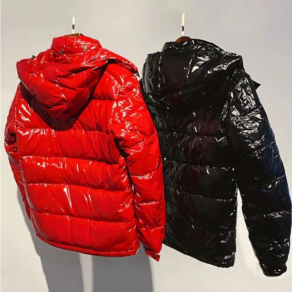 

Men Puffer Jacket Down Jacket Unisex Puffer Coat Designer Jackets Warm Parka White duck down filling Winter Thick Fluffy, V3-black shiny