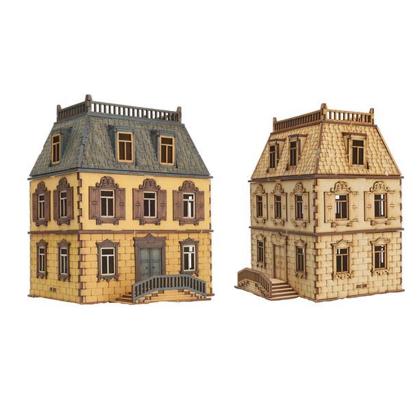 3D Wooden Puzzles for Adults,European Architecture Model Kit for Adults, DIY Games Gift on Birthday Christmas, Building
