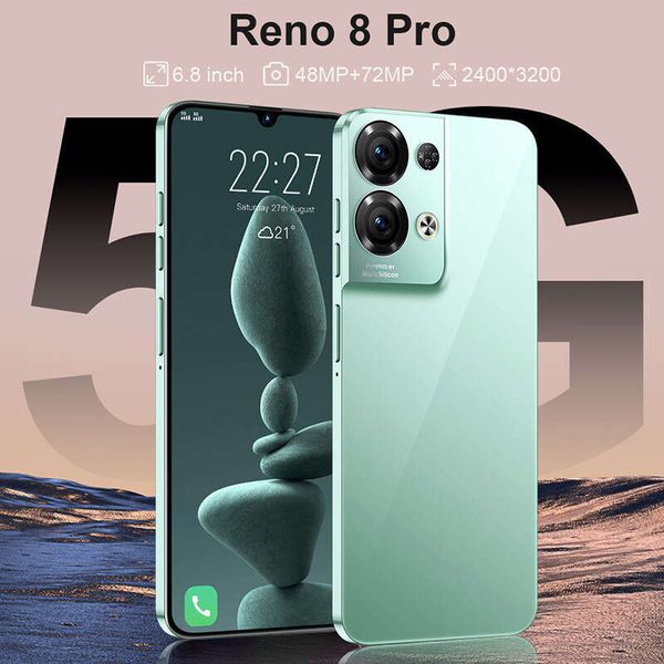 Smartphone Global firmware CPU Android 12 6.5-inch 6800mAh rear camera 72MP used phone Reno 5 pro