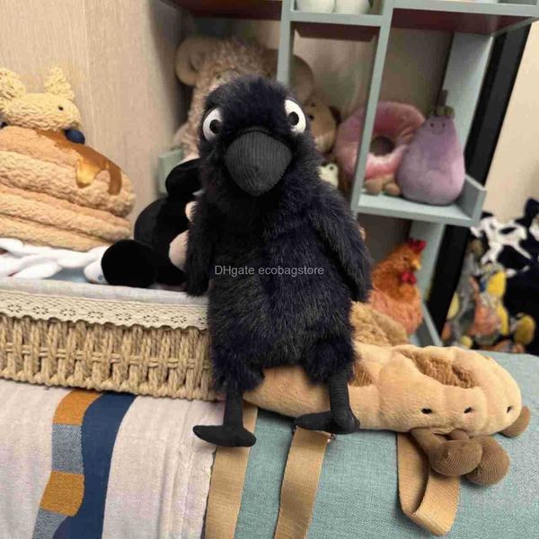 Movies & TV Plush toy Creative Black Crow Doll Claw Machine Cute Animal