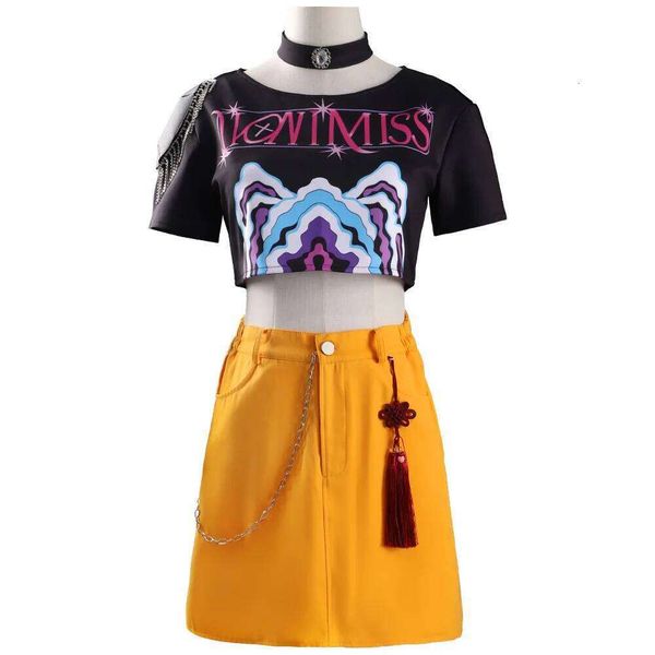Anime Movie KPOP Demon Hu nters Zoey Rumi Mira Cosplay Costume Halloween Carnival Party Role Play U niform Prop