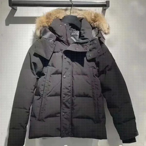 

Designer High Quality Canada Men Down Jacket Coat Real Big Wolf Fur Women Overcoat Clothing Fashion Goosecoat Winter014, Color 8