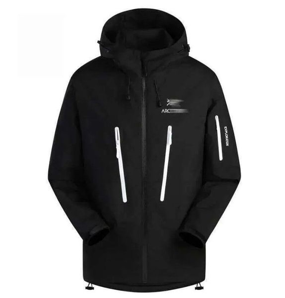 

Jacket Mens Designer Lightweight Hood Windbreaker Hard Shell Waterproof Outdoor Sports Versatile keep warm Couple Fashion, Sapphire