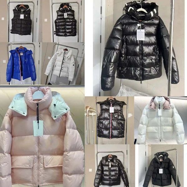 

Designer Men Coats Men Winter Jacket Men Down Parkas Veste Women Puffer Jackets Down Filled Coat Stand Collar Cotton, Indigo
