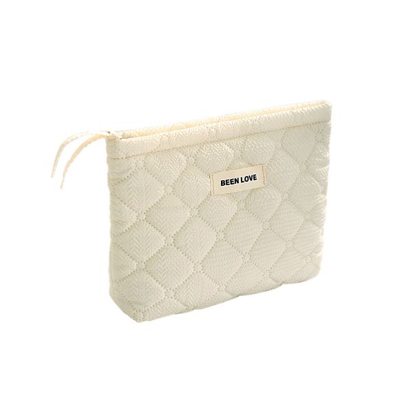 D07 Spacious Unisex Solid Color Handbag Style Beauty Case For On-the-go Grooming
