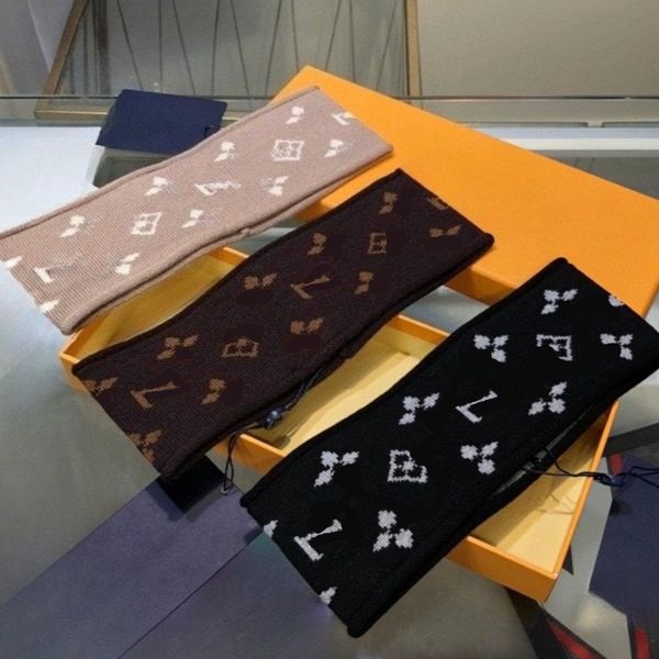 

Designer Luxury Headbands Knitted Wool Fabric Sport Headband for Women Men Fitness Shape Fashionable Outfit High-quality Version