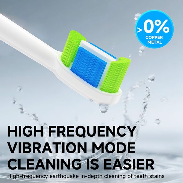 

Compatible with Philips Sonicare DiamondClean Models 5, 6, 7, 8, 9. Features Copper-free Bristle Implantation Process and Soft Bristles for Gentle Gum Protection HB-130C