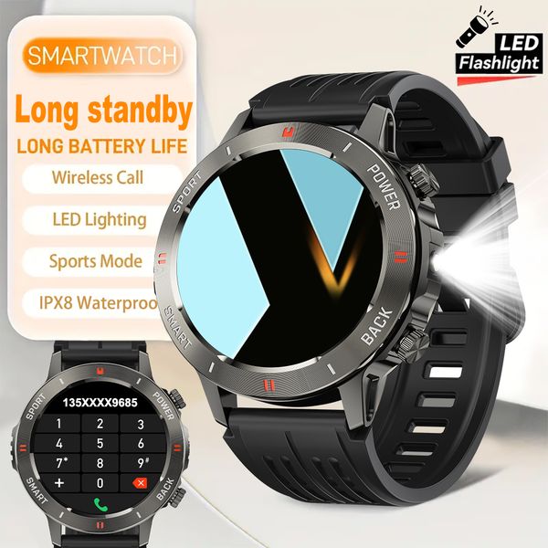 SENBONO S81pro new men's smartwatch with wireless calling, push notification, music control, fitness tracker, heart rate monitor, multi-function sports smartwatch