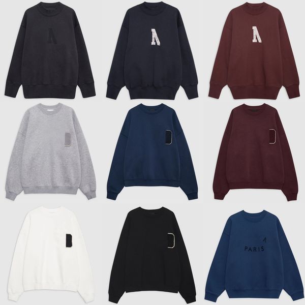 

High Quality Women Sweatshirts Letter Printed Fleece Crewneck Jumpers Loose Plush Sweaters Designer Fashion Pullover Hoodie, Indigo