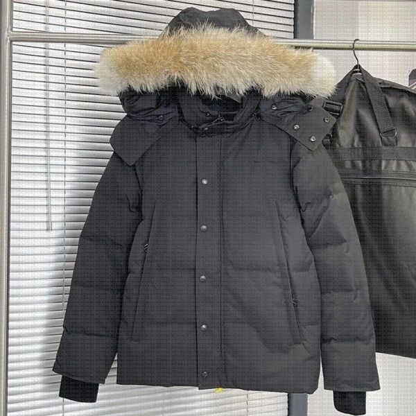 

Designer High Quality Canada Men Down Jacket Coat Real Big Wolf Fur Women Overcoat Clothing Fashion Goosecoat, Color 28