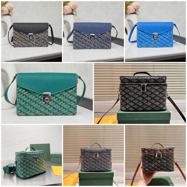 

high quality Luxury Bag designer bag Shoulder Bag Crossbody bag small square bag women makeup bag vanity bag cosmetic bag Green black Purse Messenger bag envelope bag, Color6