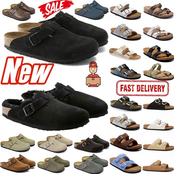 

designer slippers clogs slides with suede leather upper breathable design flat sliders for women mens Outdoor sandals casual shoes, Deep yellow