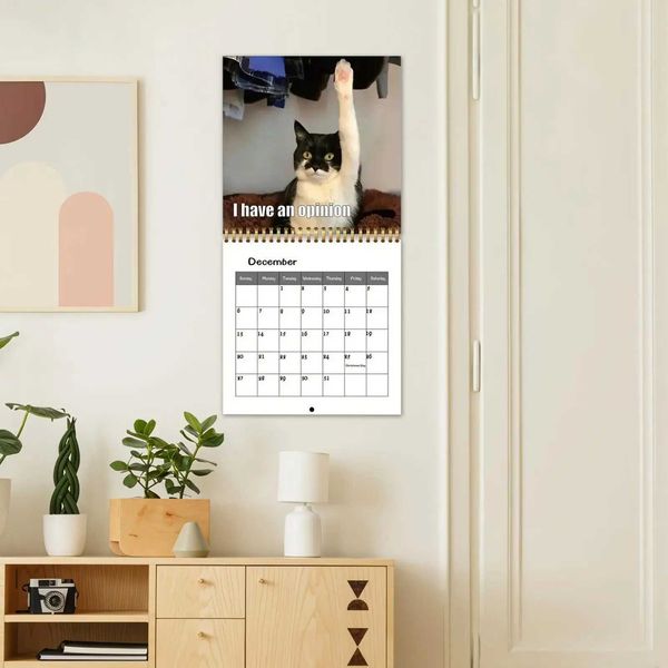 2026 Cat Calendar 2026 Wall Planning Schedule Planner For Holiday Dates Christmas New Year Office Home Kids Adults Family L250922