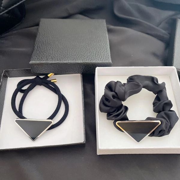 

Colorful Hair Rubber Bands Letter Elastic Hair Cord Fashionable Women's Hair Accessories Chiffon Large Intestine Loop Rubber Band Alloy Hair Cord