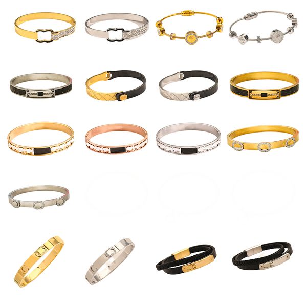

20 style designer bracelets classic designs for men and women couples universal classic bracelets daily matching birthday gifts ladies bracelets 01