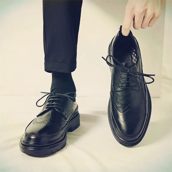 Men's Brown Leather Casual Formal Shoes