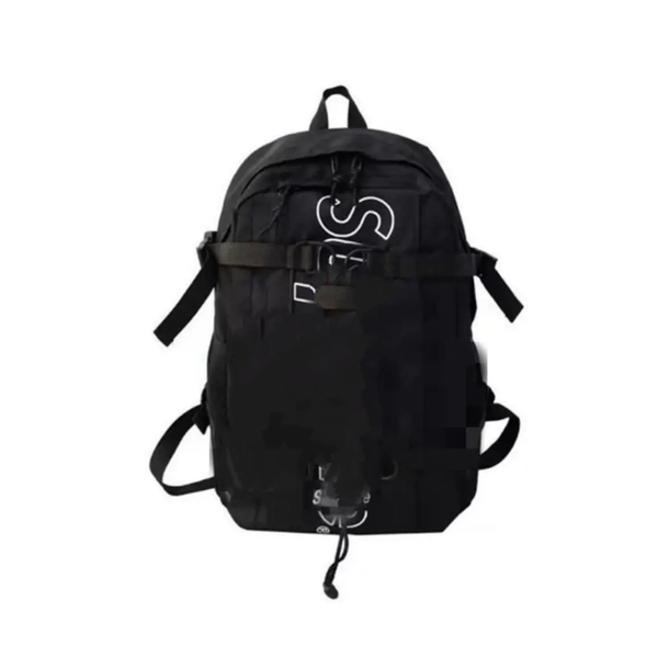 

backpack school Outdoor Messenger Bags Unisex Fanny Pack Crossbody Shoulder Bag pochette Multiple pockets fashion student bag ydz S8, Black