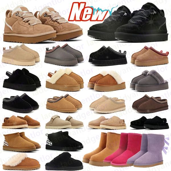 

designer slippers womens platform tasmans boots fur slides sandals clogs ultra mini ankle winter tazz snow booties outdoor warm shoes khaki black grey, Gold