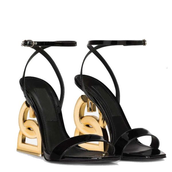 

top Designer Dress Shoes High Heels Famous Brand Women Patent Leather Sandals Shoes Red Black White Party Wedding Lady Walking Shoe EU35-42, Color#3