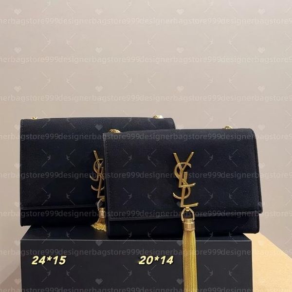 

Designer bags luxury bags high-quality shoulder bags crossbody bags handbags underarm bags suede tassel chain bags fashionable and versatile., #16 22cm