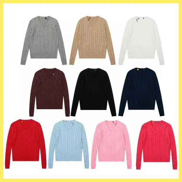 

womens sweater hoodies V-neck designer hoodie jumper pullover horse pony Long Sleeve Casual Zipper womens Jumpers Woman Knitted Sweater shirts asian size s-L, Color8