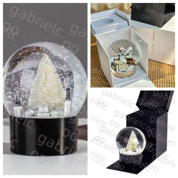 

Designer creative jewelry letter white Christmas tree transparent crystal best friend girlfriend Valentine's Day snowflake ball gift box