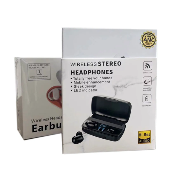 2025 Pro3 TWS Bluetooth Earphone 9D Stereo Wireless Headphone In-Ear HiFi Earbud HandsFree Headset With Microphone