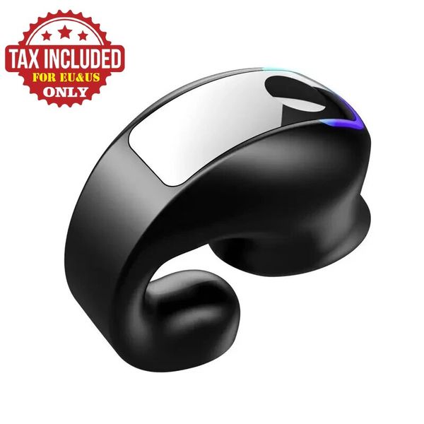 Open Ear Bluetooth Earbuds - Air Conduction Headphones with Clip-on Earbuds and Charging Case for Running and Workout