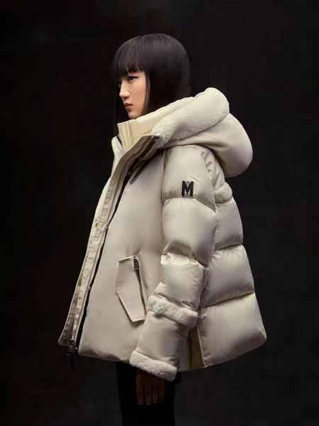 Fashion Designer Womens Down Coats Parkas Autumn Winter New Style Hooded Padded Jackets Thickened Warm Female Outerwear