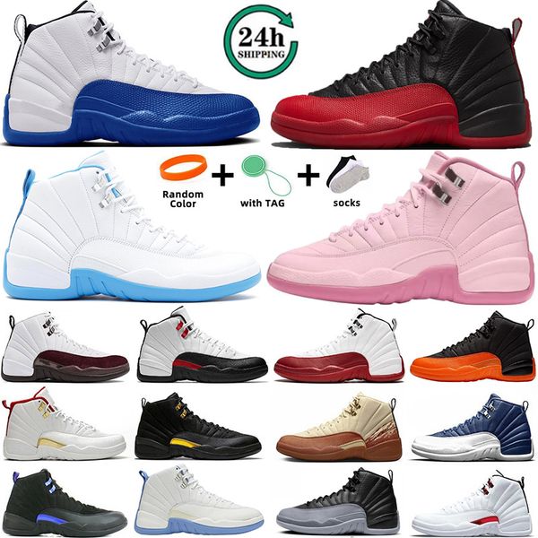 

Designer Flu Game Blueberry Cherry 12s Mens Basketball Shoes Blueberry Black Wolf Grey Red Taxi Brilliant Orange Playoffs High Black University Blue Sneakers, Yellow