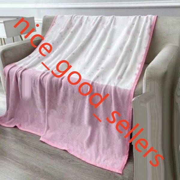

Fur Blanket Luxury Soft Fluffy Thick Blanket Flower Print Classic Letter Logo Cozy Milk Velvet Office Rest Blanket Coral Fleece Sofa Blankets, Red