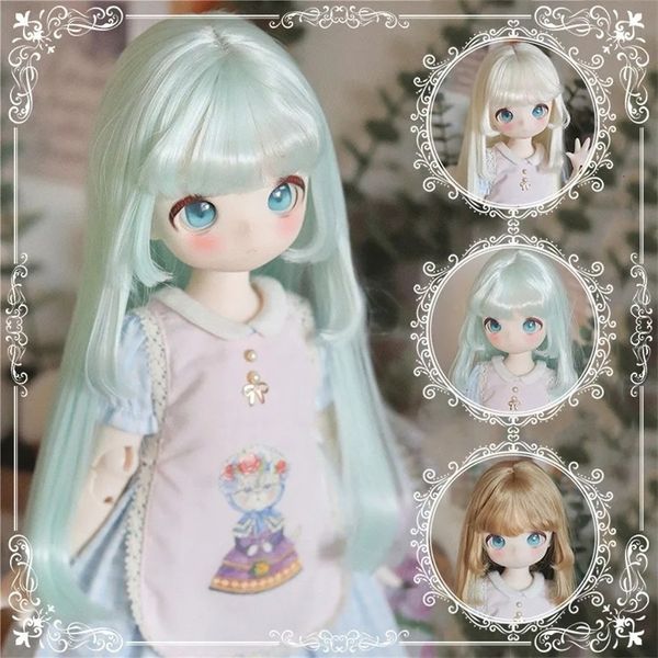 60cm Bjd Doll Wig Accessories Interchangeable Wig Length Multi Color 1/3 Doll Hair Handmade Bjd Doll Wig 60cm Bjd Doll 240507bj