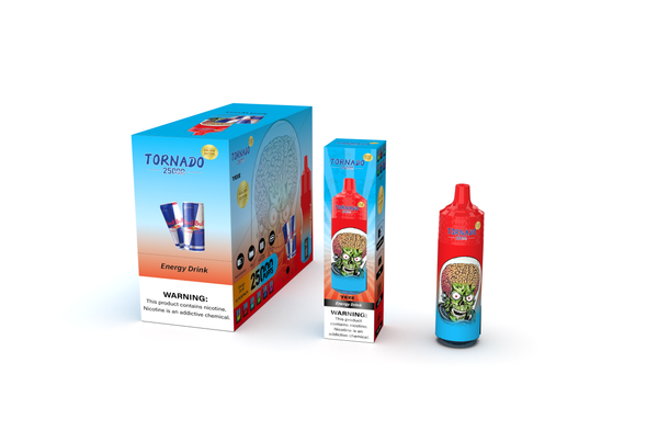 Wholesale K16F-TORNADO Disposable Vape 25000 Puffs Energy drink flavor 2% Nicotine Ship from Eu A full box(120PCS/carton)