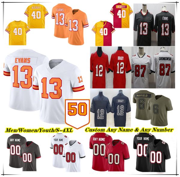 

Baker Mayfield Football Jersey Mike Evans Bucky Irving Emeka Egbuka Rachaad White Sterling Shepard Tykee Smith Rob Gronkowski Vita Vea SirVocea Dennis Bucs David 4X, 2025 salute green style